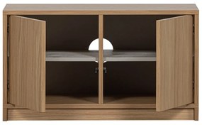 Modulárna knižnica v dekore duba v prírodnej farbe 227x243 cm Modulair – vtwonen