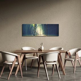 Obraz - Stred vesmíru (s hodinami) (90x30 cm)