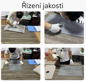 Bezdoteku Kremelinová predložka do kúpeľne čierna 60x39