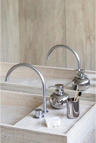 Keramický dávkovač mydla v striebornej farbe 200 ml Lotus – Mette Ditmer Denmark