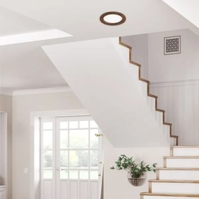 LED podhľadové svietidlo WOODY SPOT LED/16,5W/230V 4000K čerešňa, pr. 18,5 cm