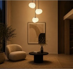BRILAGI - Závesné svietidlo na lanku PEBBLES 3xE27/40W/230V pr. 42 cm čierna