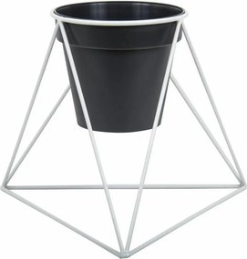 STOJAN NA KVETINÁČ TRIANGLE 40X45X24 CM BIELA