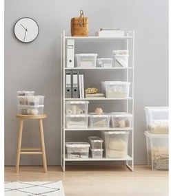 SmartStore Úložný box s bielymi klipmi Classic, 14 l, 14 l