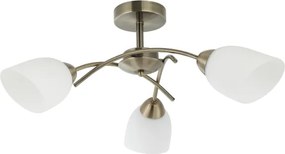 Prisadený luster DONNA 3xE27/60W/230V patina