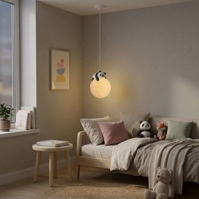 Toolight Toolight, závesné svietidlo PANDA G162-1CP, čierna-biela, OSW-07801