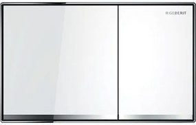 Ovládacie tlačidlo Geberit Sigma 60 sklo biela 115.640.SI.1