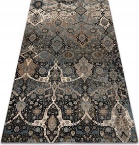 Koberec Do Obývačky Omega Vlna Kirman orientálna béžová/modrá 235x350 cm