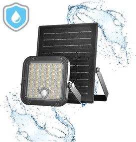 LED solárny reflektor so senzorom LED/10W/3,7V 4000K IP65 3600 mAh + DO