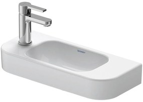 DURAVIT Happy D.2 závesné umývadielko s otvorom vľavo, bez prepadu, 500 x 220 mm, biela, 0711500009