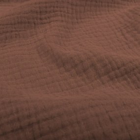 Biante Mušelínový behúň na stôl MSN-075 Hnedý 20x140 cm