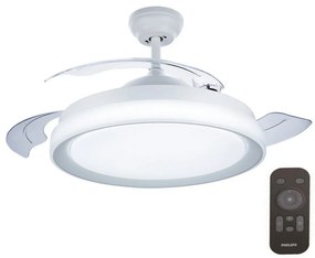 Philips - LED Stropný ventilátor BLISS LED/35W/230V 5500/4000/2700K biela + DO