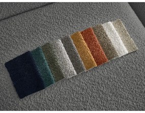 Sivá pohovka z textílie bouclé 230 cm Tina – Bobochic Paris