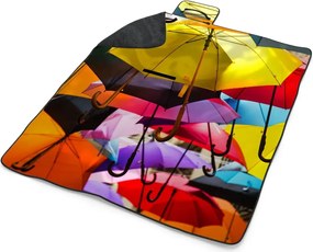 Sablio Plážová deka Dáždniky: 200x140 cm