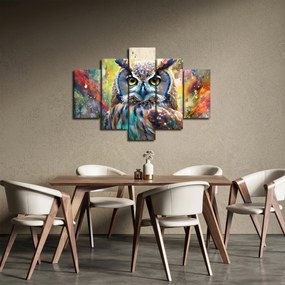 Obraz - Maľba sovy (150x105 cm)