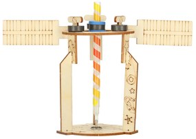 KIK Vzdelávacia drevená sada 4v1 – DIY vedecké experimenty (mechanika, gravitácia, magnety) 8+