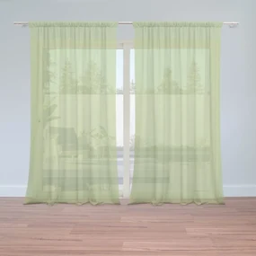 Sablio Záclony Pistáciová: 2ks 150x250cm