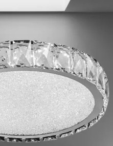 Stropné LED svietidlo krištáľ LUXERA 62424 GIRO Ø80