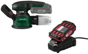 Parkside®  Aku excentrická brúska Paexs 20-Li B2 + Akumulátor 20 V 2 Ah + Nabíjačka 20 V 2,4 A  (800011846)