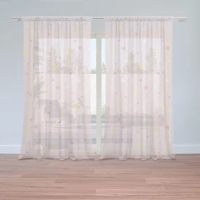 Sablio Záclony Hviezdy a bodky: 2ks 150x250cm