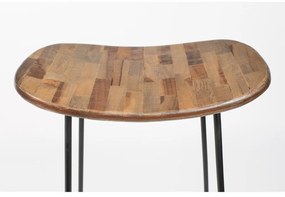 Barová stolička z teakového dreva v prírodnej farbe (výška sedadla 76 cm) Tangle – White Label