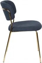 WLL JOLIEN GOLD stolička Modrá