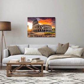 Sklenený obraz - Koloseum v Ríme (70x50 cm)