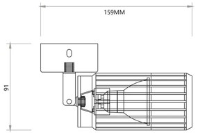 Bodové svietidlo VERTICAL 1xGU10/8W/230V čierna