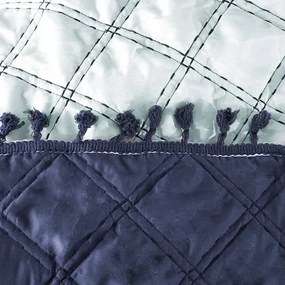 Prehoz na posteľ so strapcami Lelly &#8211; dark blue 220x240cm