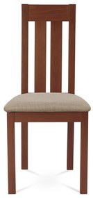 Autronic - jedálenská stolička, čerešňa/látka béžová - BC-2602 TR3 AKCE