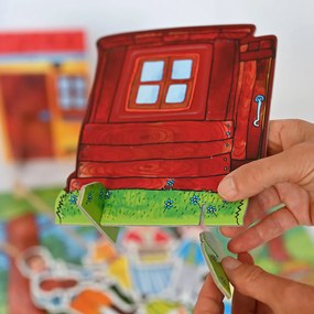 MARIONETINO – O neposlušných kozliatkach – bábky 9 ks + chlievik