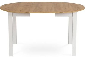 Rozkladací jedálenský stôl Klara 102-142 cm MDF Dub craft biela