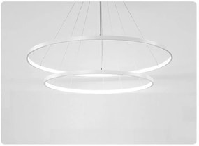 Toolight - LED závesné svietidlo Vegas 40+60cm + diaľkové ovládanie, biela, OSW-07858