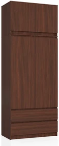 Šatníková skriňa Sagan  (wenge). Vlastná spoľahlivá doprava až k Vám domov. 1069557