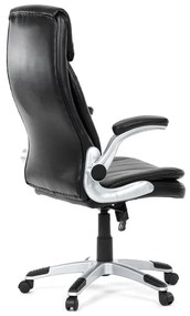 Autronic BONTEC Kancelárske kreslo, hojdací mechanizmus, čierna ekokoža, KA-F1218 BK Farba: Šedá