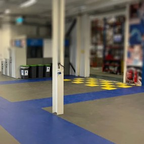 Gerflor Vinylový modulový štvorec R-Tile 5005 Blue - 50,3x50,3 cm