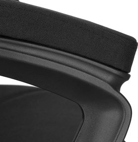 Herná stolička Springos – kancelárska stolička s nastaviteľnou výškou, hojdacou funkciou a bedrovou opierkou, čierna HF0036