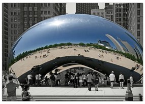 Centrum Chicago - moderný obraz