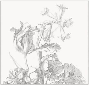 Vliesová tapeta Engraved Flowers