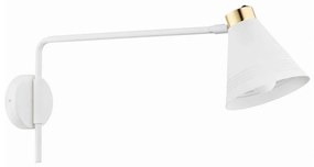 Argon 8007 - Nástenná lampa AVALONE 1xE27/15W/230V 57 cm biela/zlatá AR8007