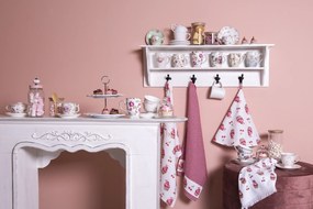 Kockovaná bavlnená utierka Cherry Cupcake - 50 * 70 cm