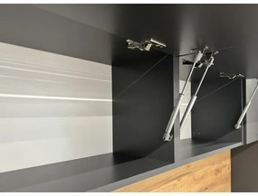 Kuchynská linka ELISE 240 cm v grafitovom prevedení