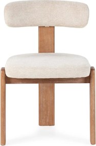 Krémovobiele čalúnené jedálenské stoličky v súprave 2 ks Nadia – MOME