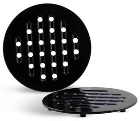 Čierna lesklá sada hrncov - 12 kusov