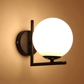 Toolight Toolight, nástenné svietidlo 1xE27, G101-1W, čierna-biela, OSW-09726