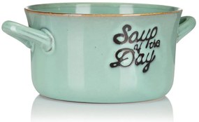 Kameninová miska na polievku Soup 500 ml zelená