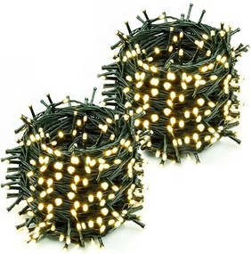 Vianočné svetielka vnútorné teplá biela 200 LED