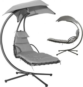 ZÁHRADNÉ ZÁVESNÉ KRESLO ZALIA ŠEDÉ