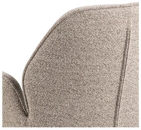 Tmavosivé čalúnené jedálenské kreslo Aura – Actona