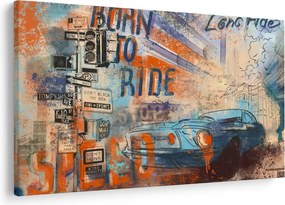 Obraz - Zrodený na jazdu (90x60 cm)